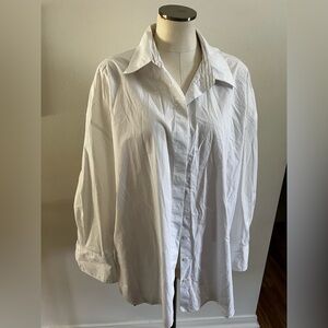 NWOT - ZARA - Classic White Men's Button-Up Shirt